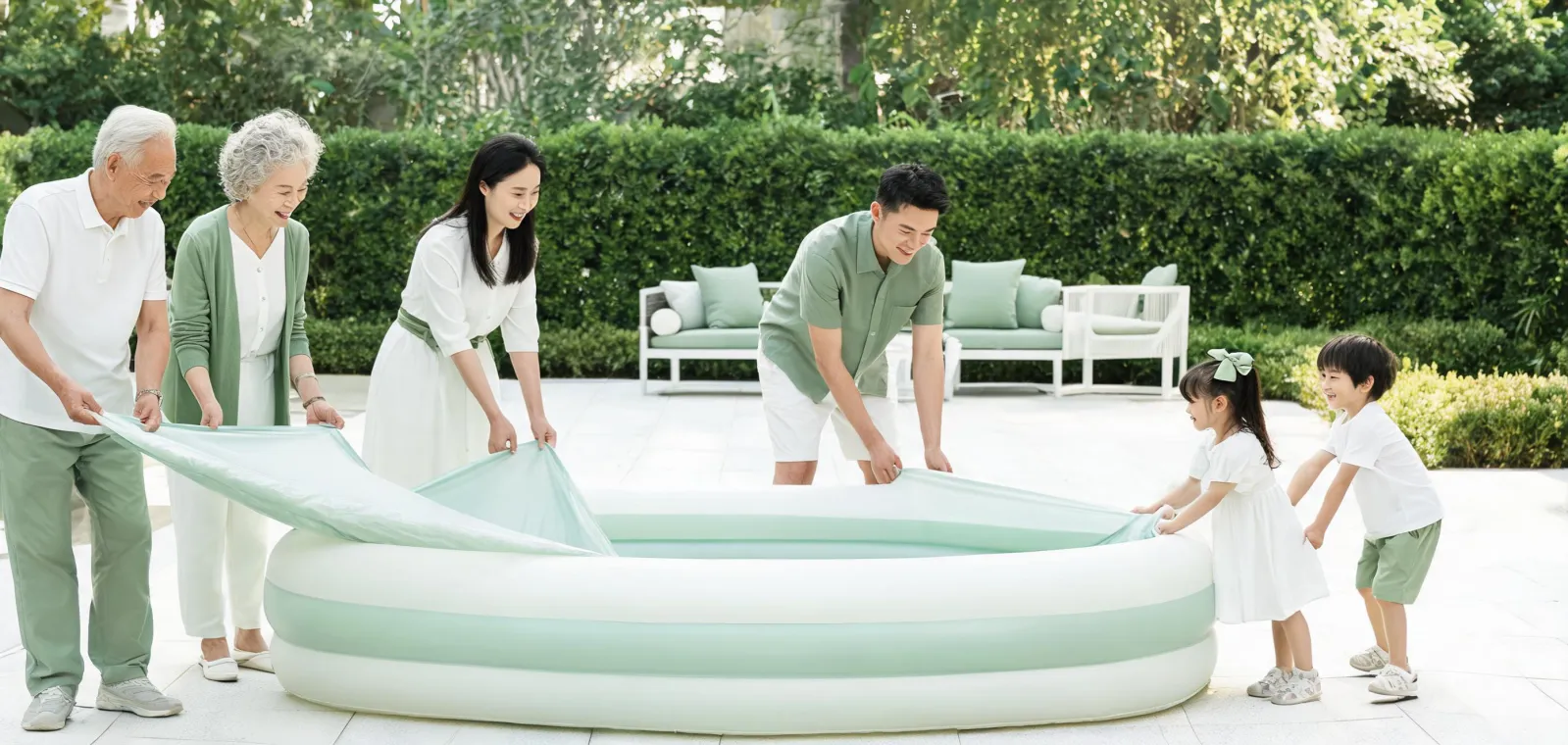 Intex family outdoor play history