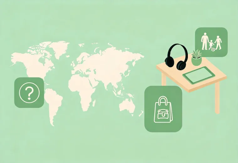 Intex support map and service desk illustration
