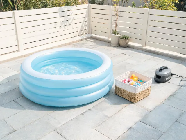 Small patio water play